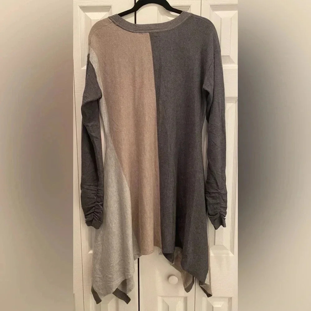 Alfani Women’s Color-block Roused Sleeve Wool Crewneck Fall Sweater Like New M - Picture 1 of 8